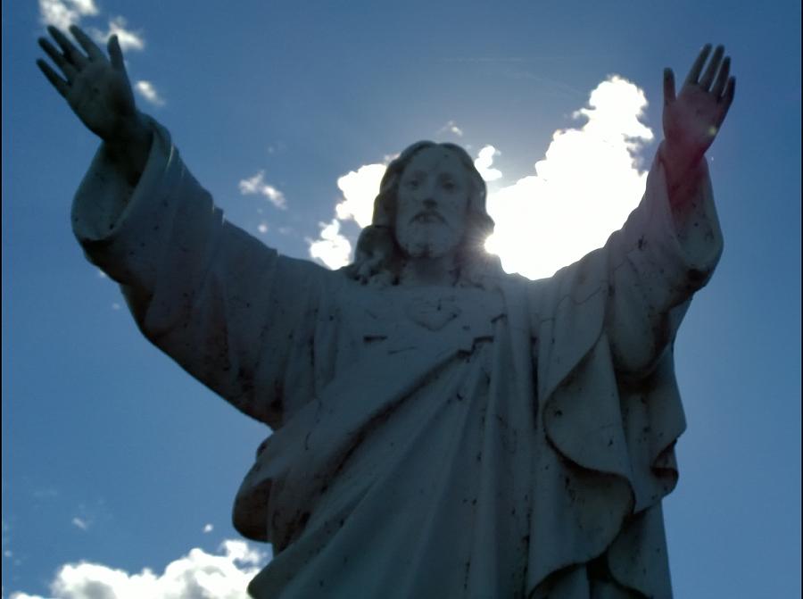Jesus Statue Photograph by Delynn Addams
