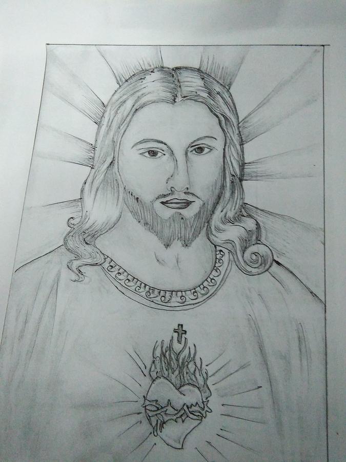 Jesus Drawing by Supriya Singh - Fine Art America