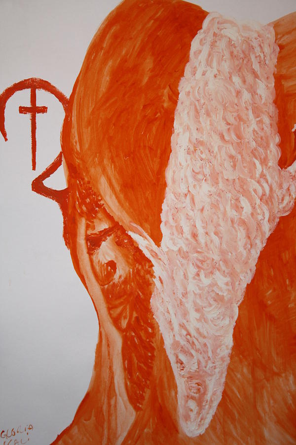 Jesus the Good Shepherd Painting by Gloria Ssali