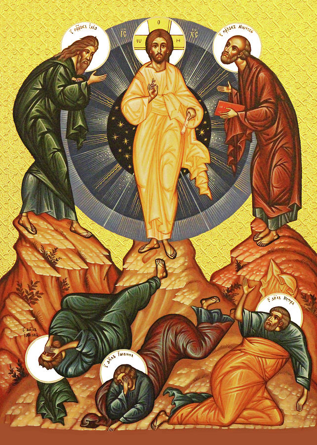 Jesus Transfiguration Painting by Munir Alawi