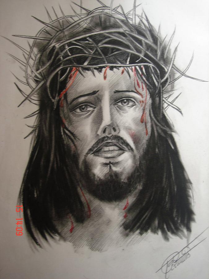 Jesus Drawing by Vijaykant Patil - Fine Art America