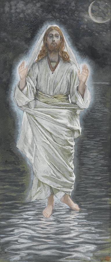 Jesus Christ Painting - Jesus Walks on the Sea by Tissot