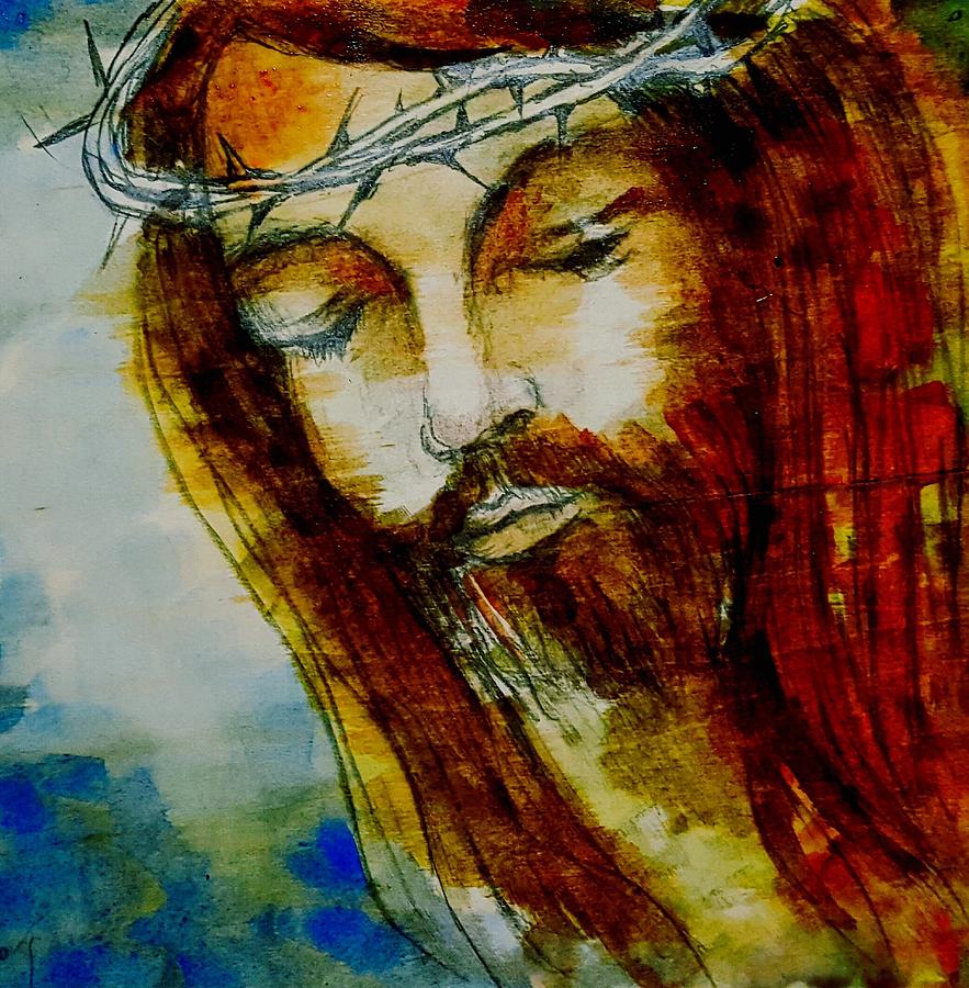 Jesus wc Painting by Hae Kim