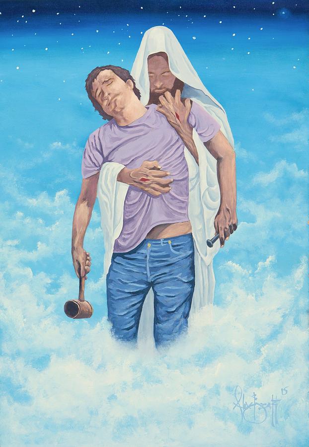 Jesus welcoming John Painting by Alex Izatt