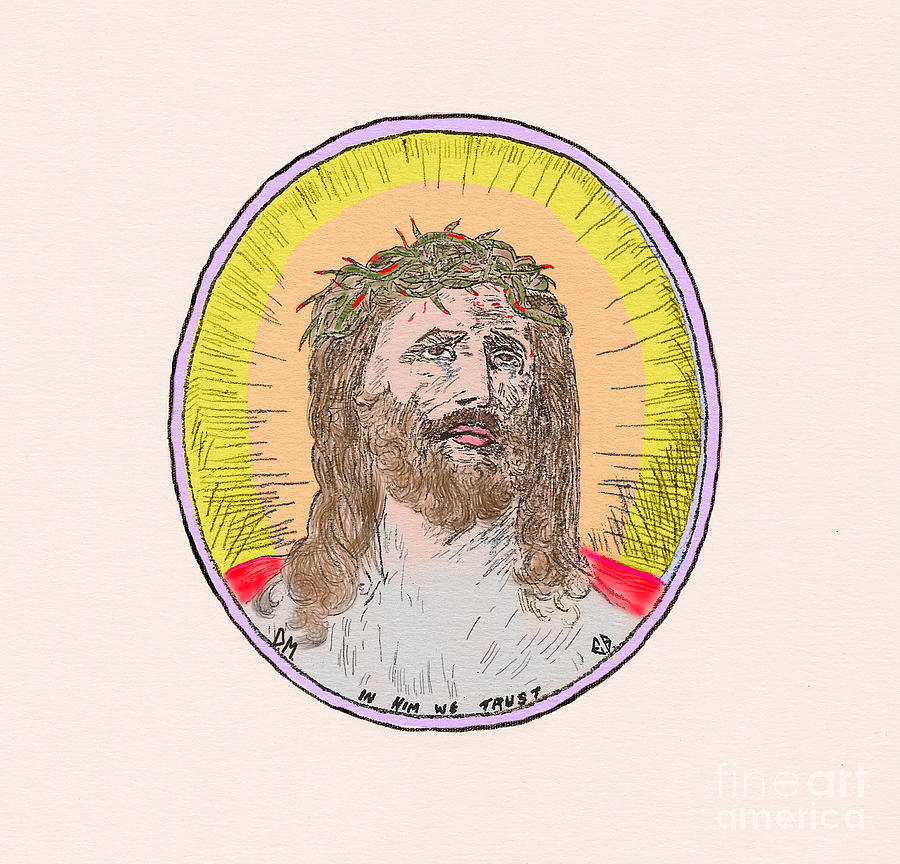 Jesus with the Crown of Thorns Painting by Donna L Munro