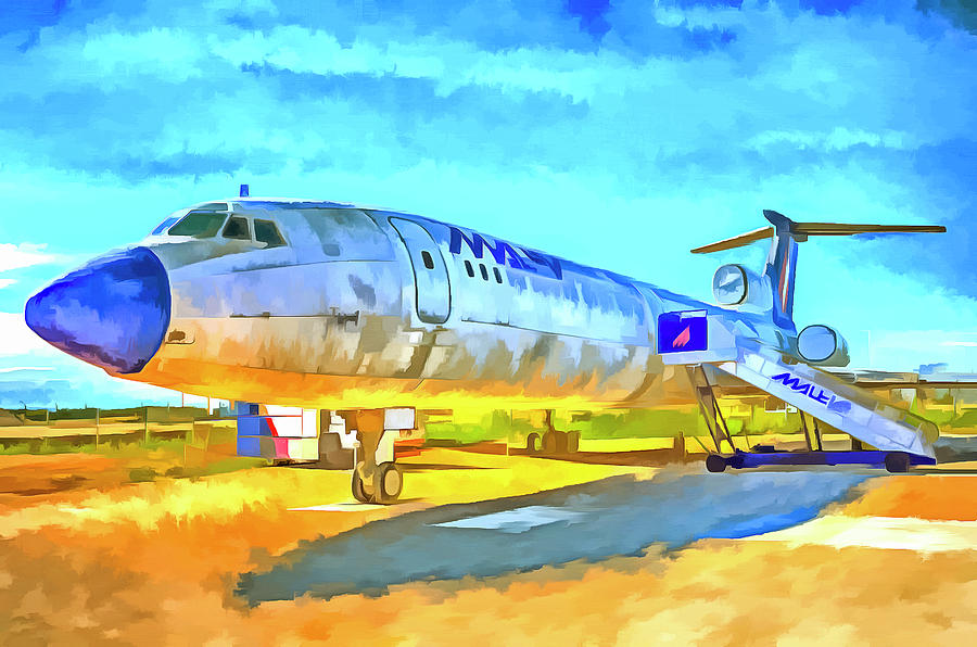 Jet Aircraft Pop art Mixed Media by David Pyatt