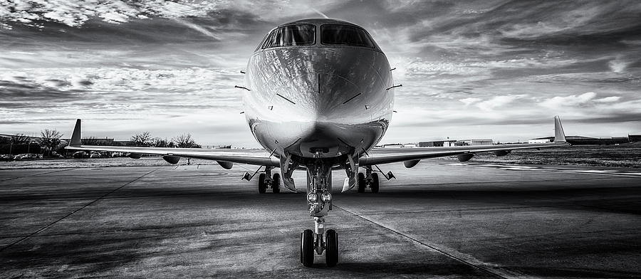 Jet at Sunset Photograph by Stephen Flournoy - Fine Art America