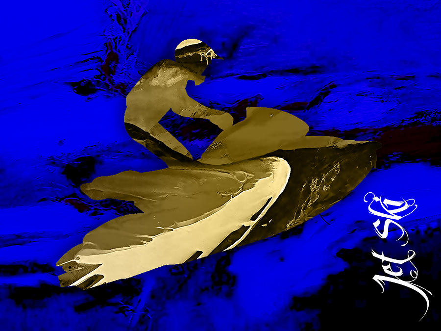 Jet Ski Collection Mixed Media by Marvin Blaine