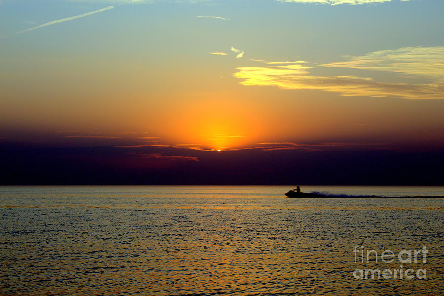 Jet Ski Reflection Photograph by John Scatcherd - Fine Art America