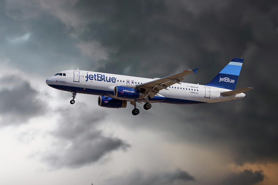 Airbus Photograph - JetBlue Airways Airbus A320-232 by Smart Aviation