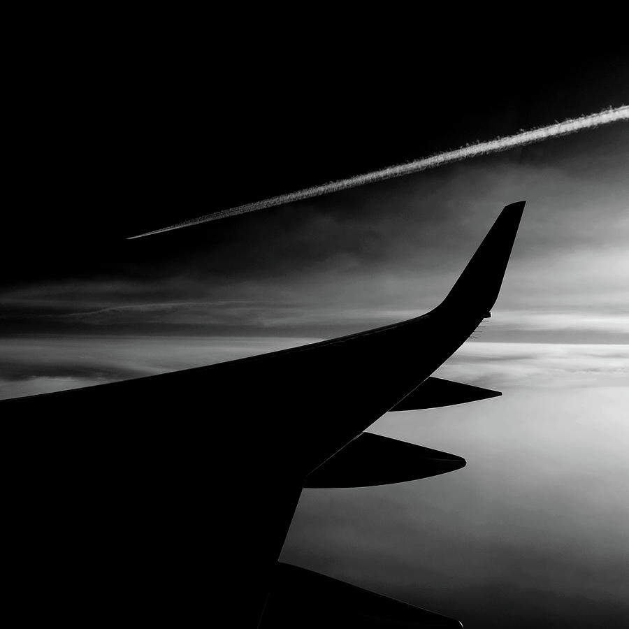 Black And White Photograph - Jets by Tianxin Zheng