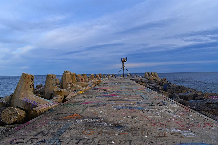 Jetty By Of The Ocean Photograph