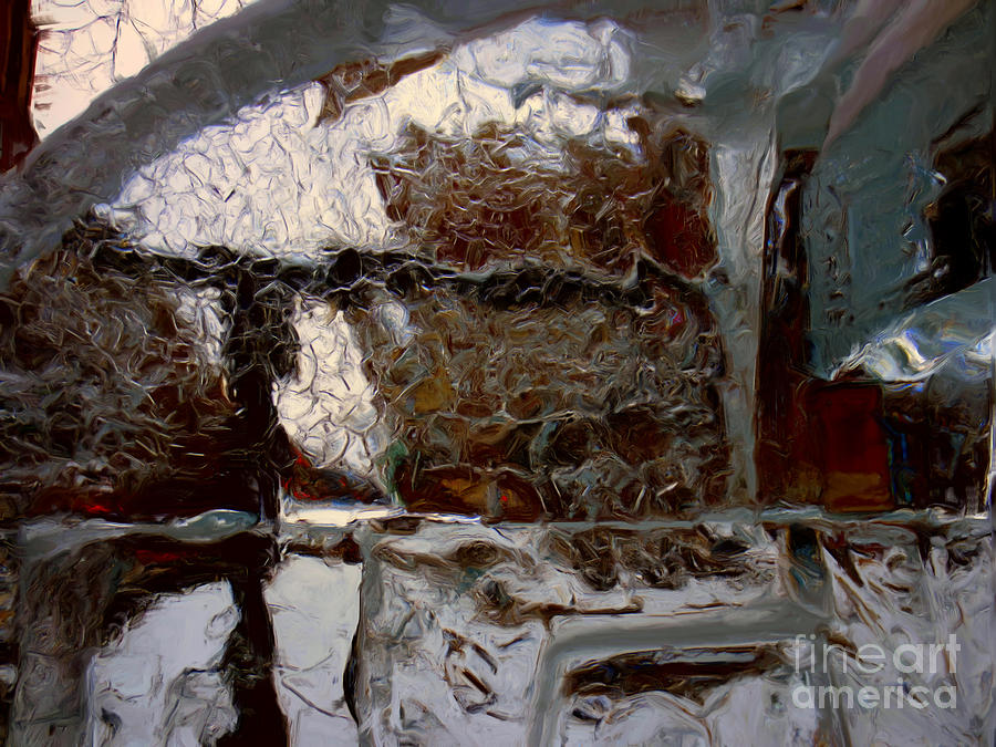 Jeu de glace II / Ice Puzzle II Painting by Dominique Fortier