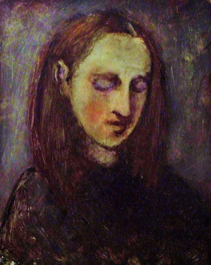 Portrait Painting - Jeune femme assoupie by Jean pierre  Harixcalde