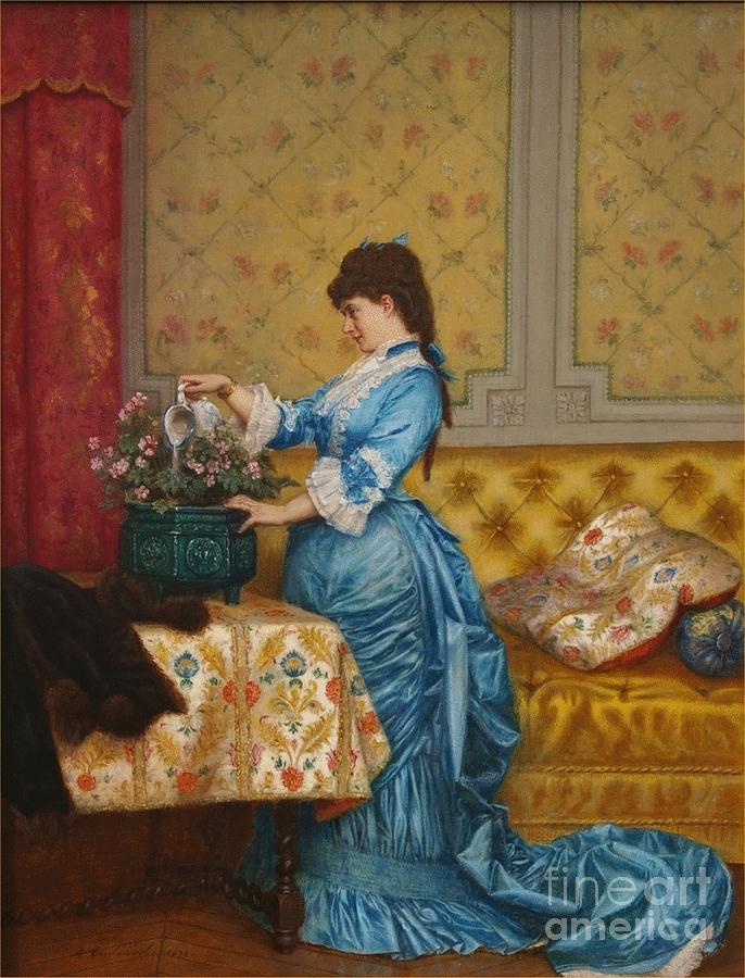 robe bleu vintage
