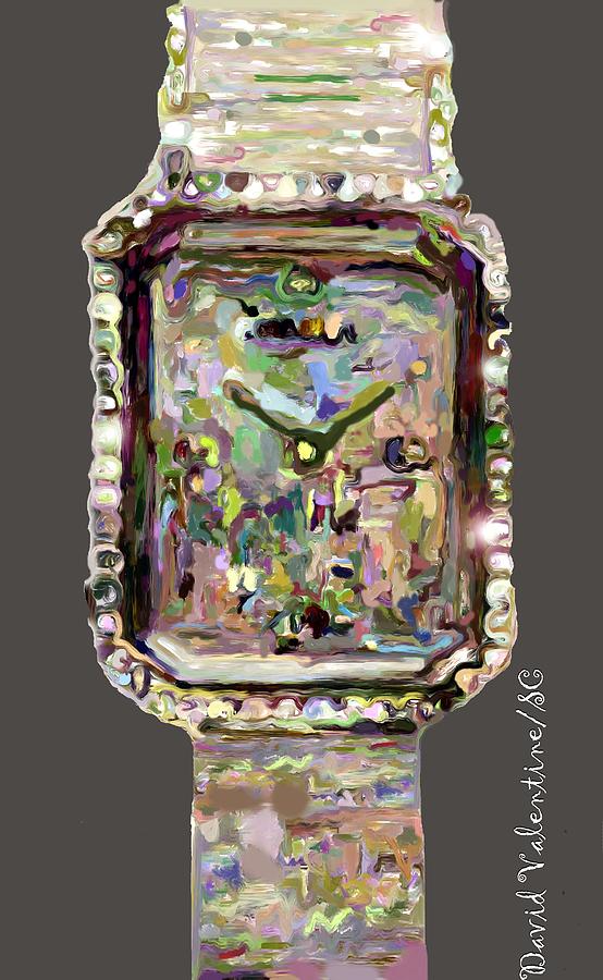Jewel Encrusted Palette Timepiece by David A Valentine Jewel Encrusted Palette Timepiece by David A Valentine