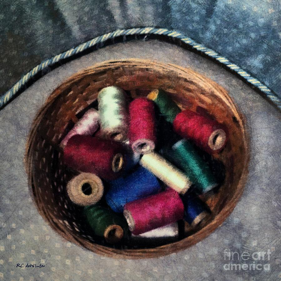 Jewel Spools Painting by RC DeWinter
