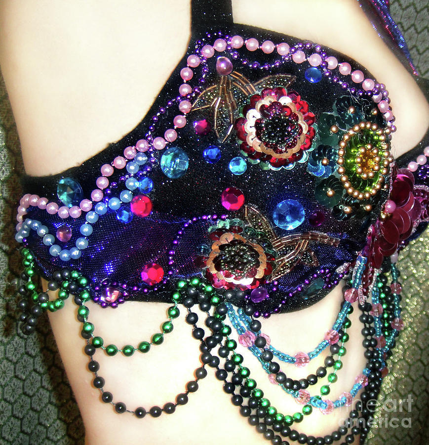 Jeweled beaded bra. Ameynra design 1A by Sofia Goldberg