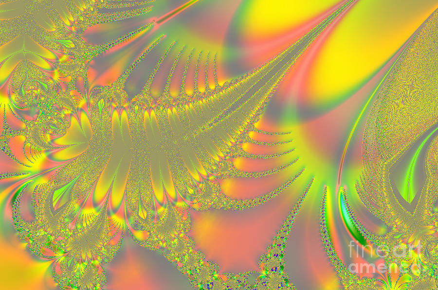 Jeweled Feather Digital Art by Linda Phelps
