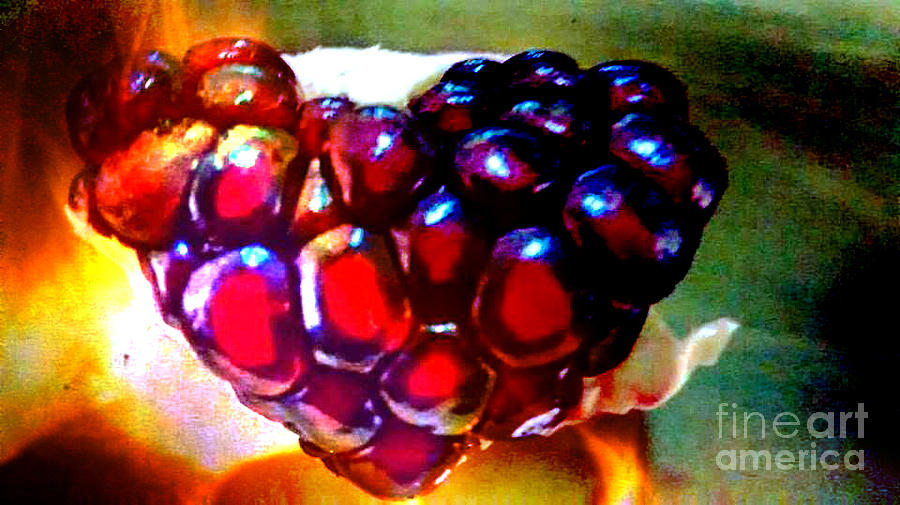 Jeweled Heart In Light And Dark Painting by Genevieve Esson