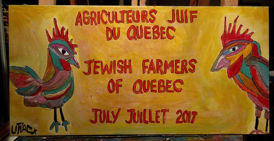 Jewish Farmers of Quebec Painting by Michael Litvack
