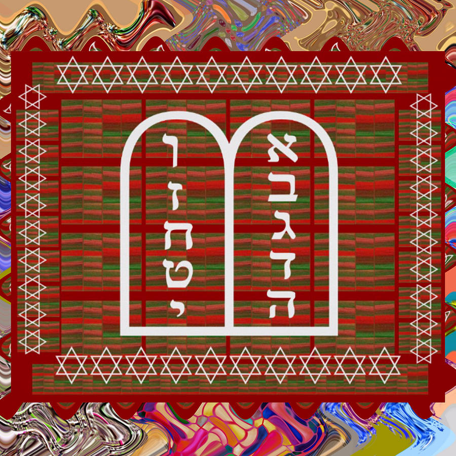Christmas Mixed Media - Jewish Religion Religious Celebrations Art Graphics by Navin Joshi by Navin Joshi