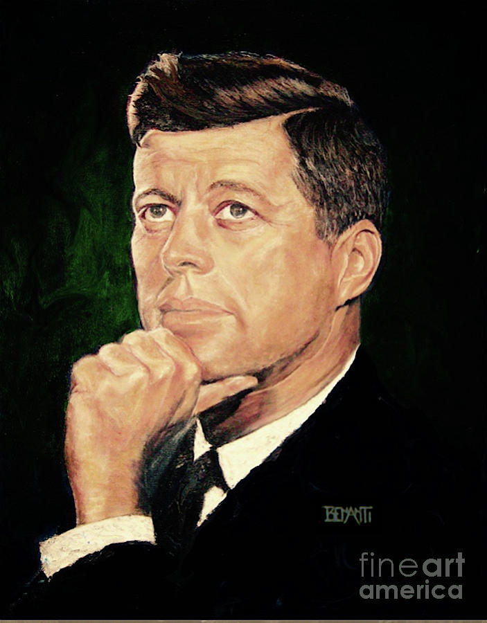 Kennedy In Dark Green Painting