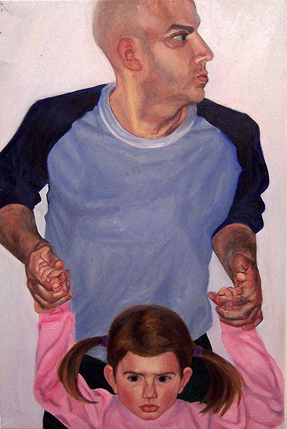 Parenthood Movie Painting - Jim and Lauren by Marianne Devine