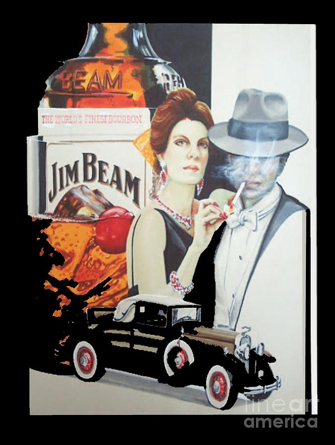 Jim Beam Drawing by William Michel
