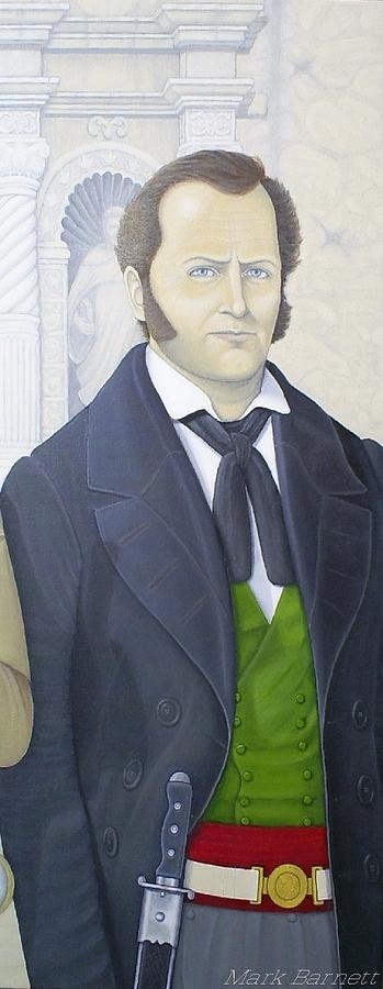 Jim Bowie Painting by Mark Barnett