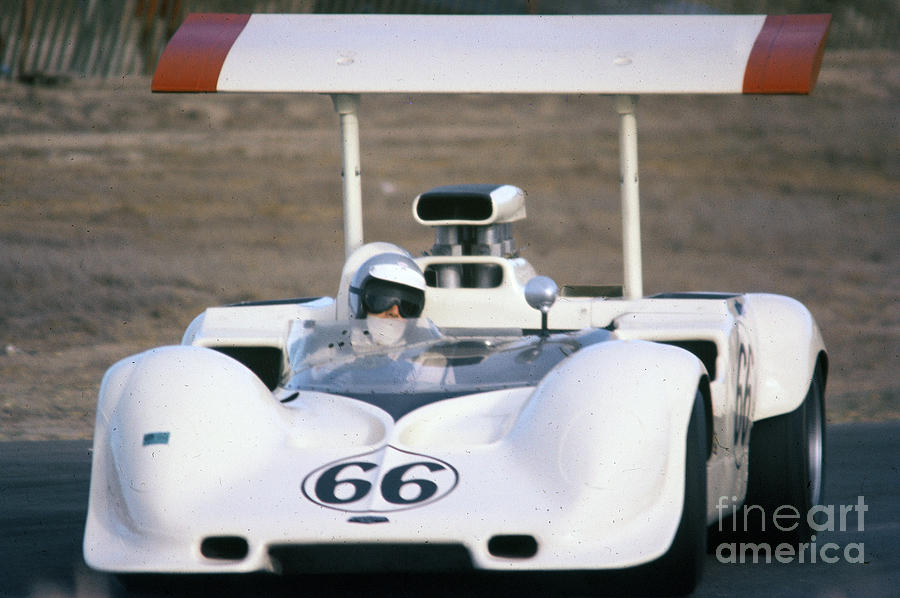 Jim Hall in the Chaparral Closeup Photograph by Dave Allen
