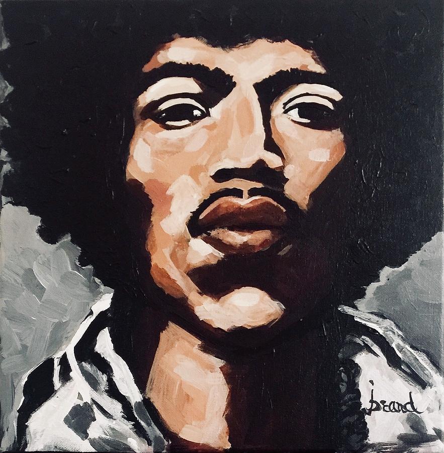 Jimi Hendrix Painting - Jim Hendrix by Jodye Beard-Brown