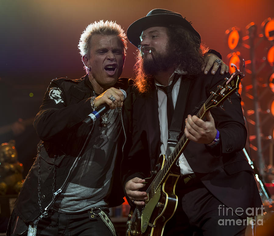 Jim James and Billy Idol Photograph by David Oppenheimer
