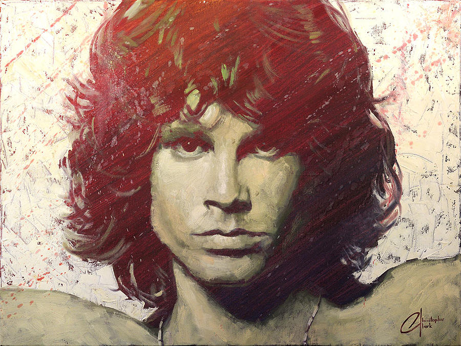 Jim Morrison Painting by Christopher Clark | Fine Art America