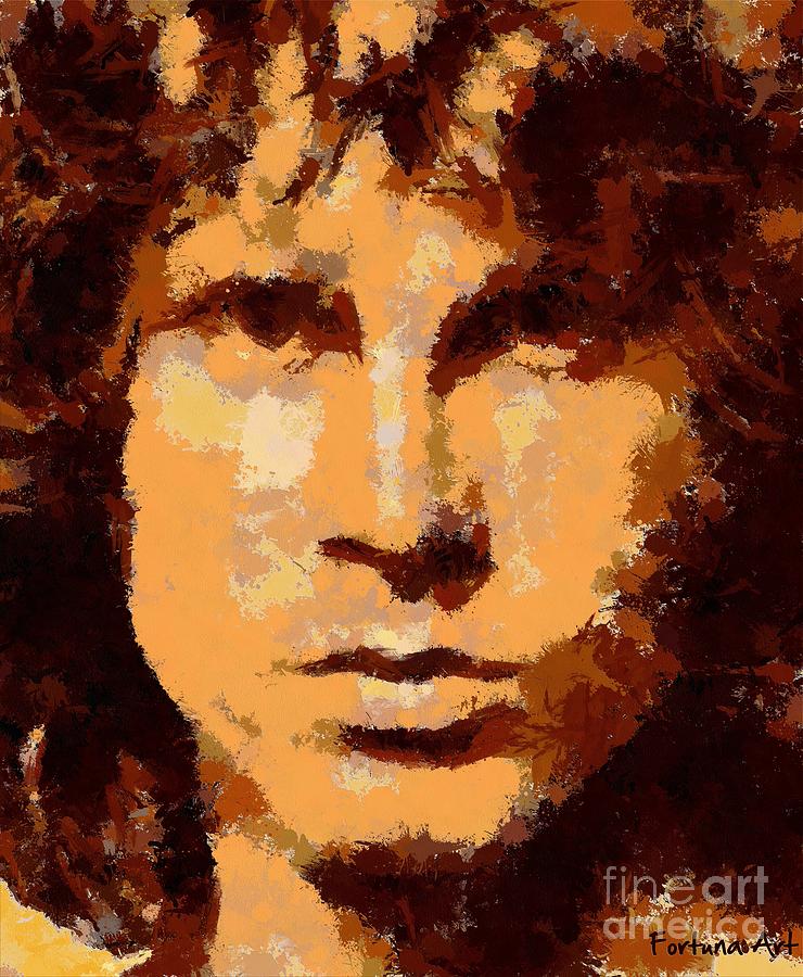 Jim Morrison - digital art Digital Art by Dragica Micki Fortuna