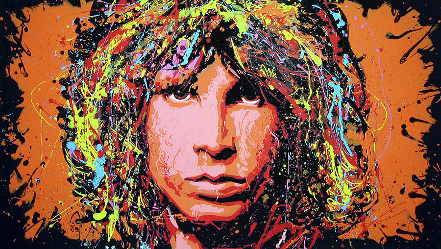 Jim Morrison Painting by James Youngerman