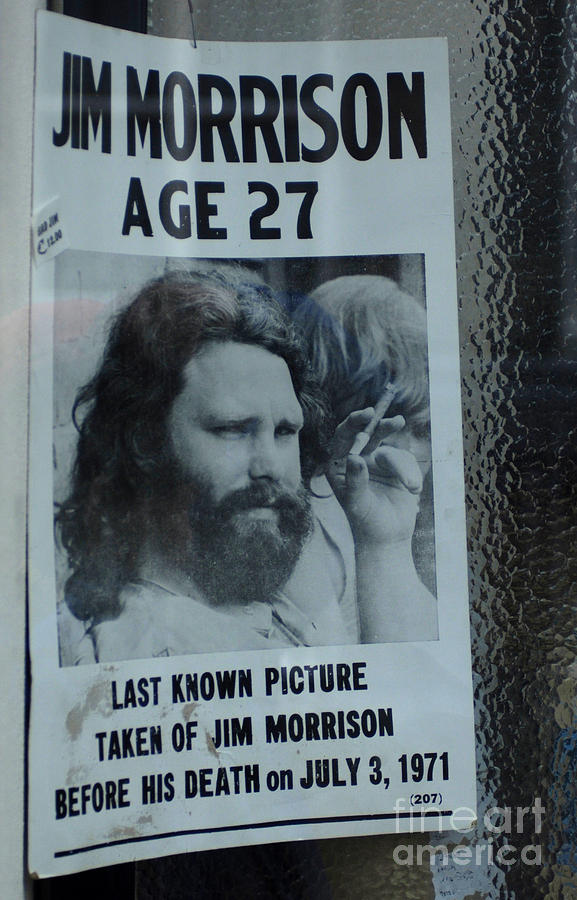 Jim Morrison Picture Photograph by Bob Christopher
