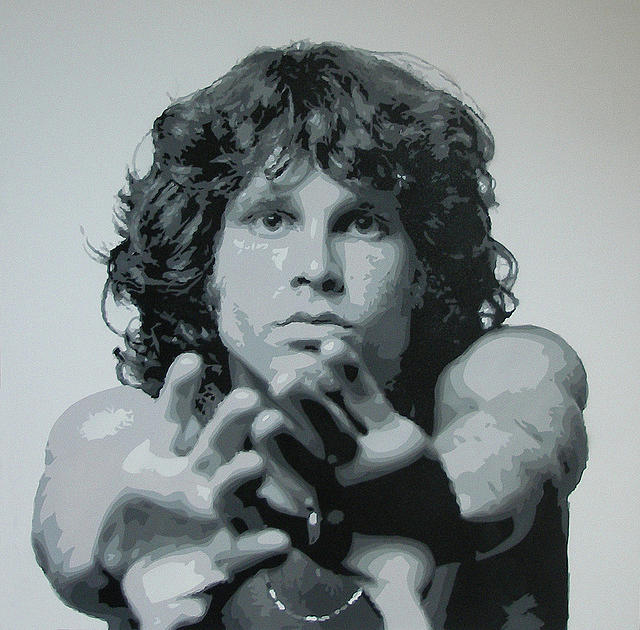 Jim Morrison Painting - Jim Morrison by Rotten Punk