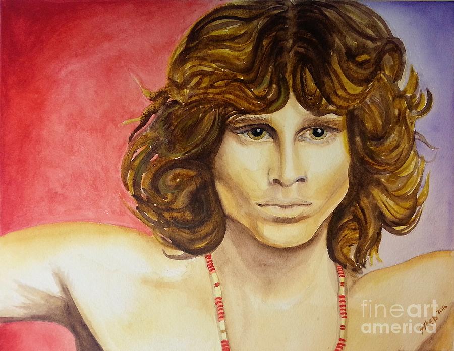Jim Morrison Painting by Steed Edwards