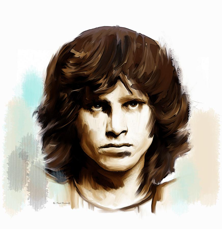 Jim Morrison STOLEN DUST Painting by Iconic Images Art Gallery David Pucciarelli