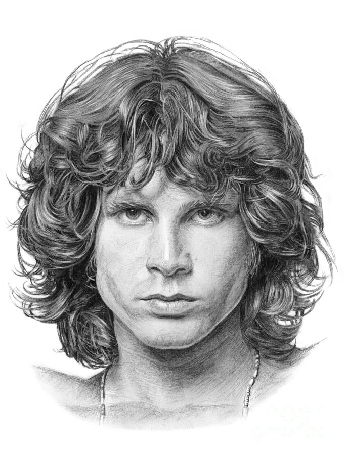 Jim Morrison The Doors Drawing by Vlado Ondo Fine Art America