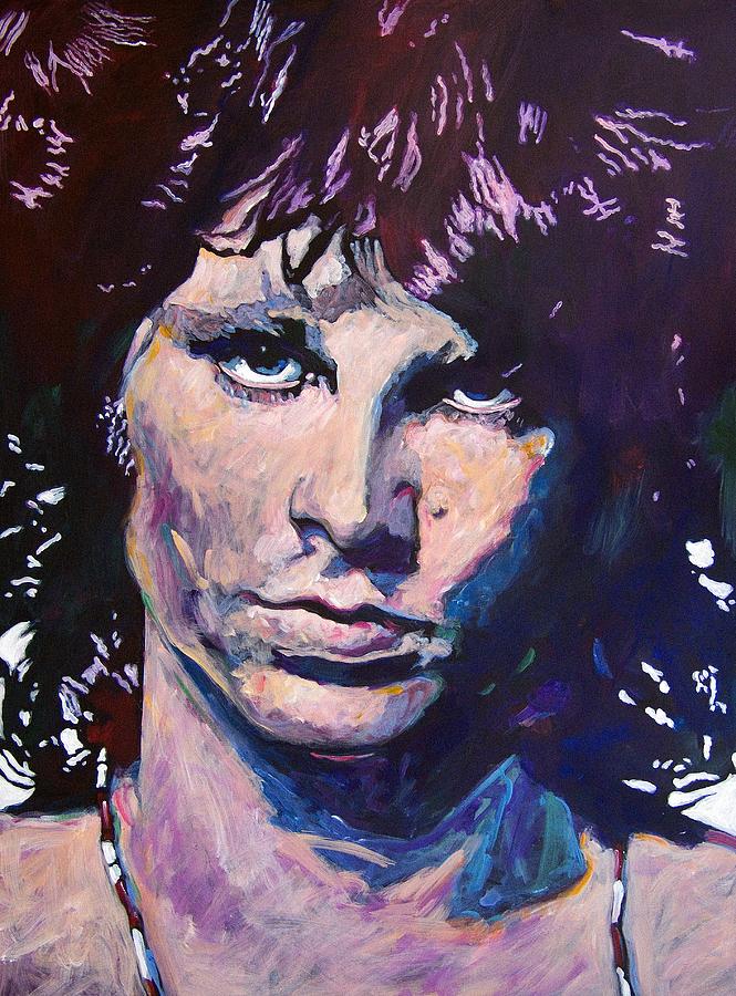 Jim Morrison Painting - Jim Morrison the Lizard King by David Lloyd Glover