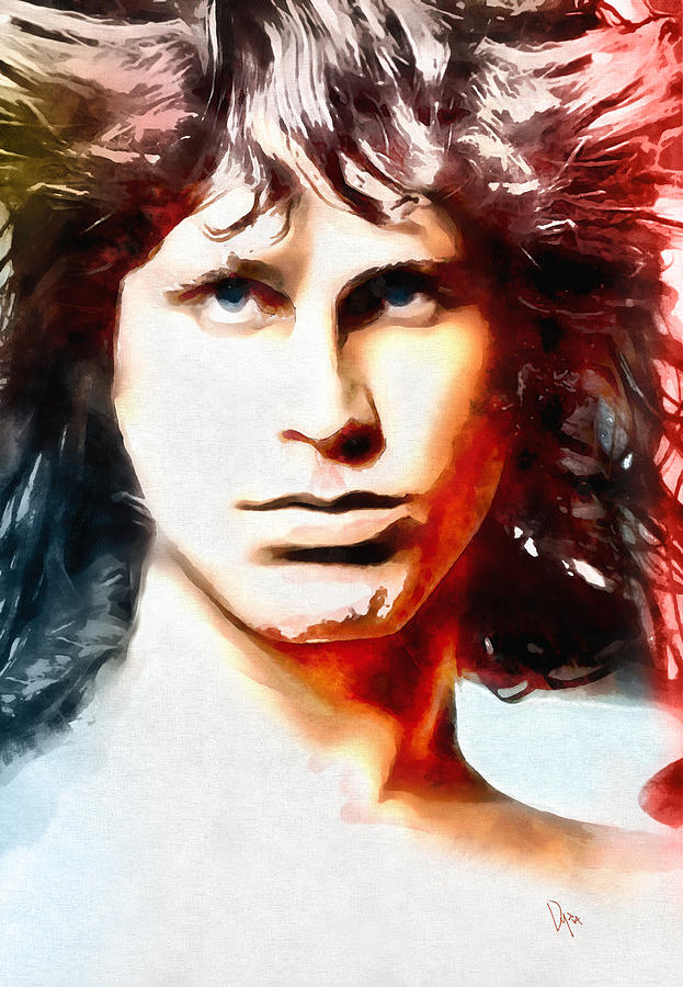 Jim Morrison The Lizard King Painting by Vya Artist | Fine Art America