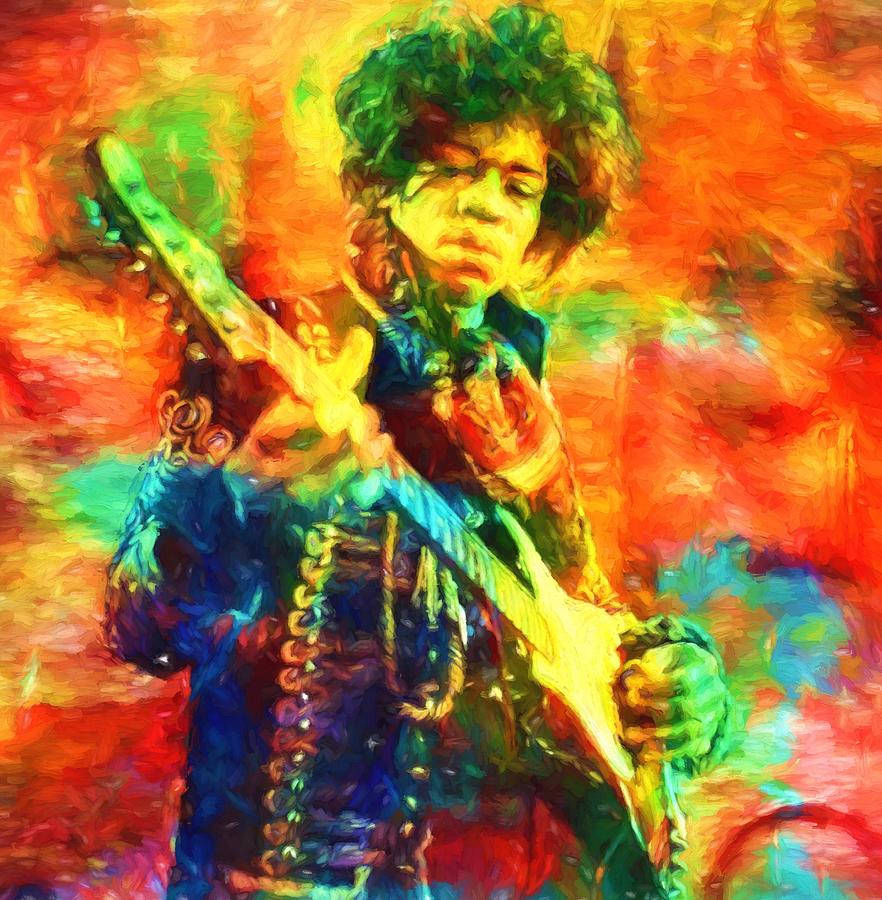 Jimi Painting by Dan Sproul