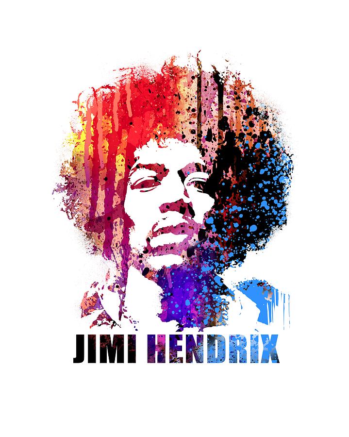 Jimi Hendrix Painting by Art Popop