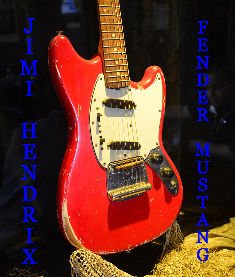Jimi Hendrix Fender blue print Photograph by David Lee Thompson