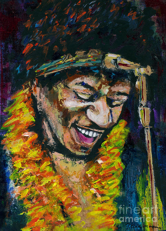 Jimi Hendrix Painting by Frances Marino