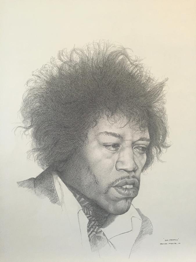 Jimi Hendrix Mixed Media by Hernan Miranda - Pixels