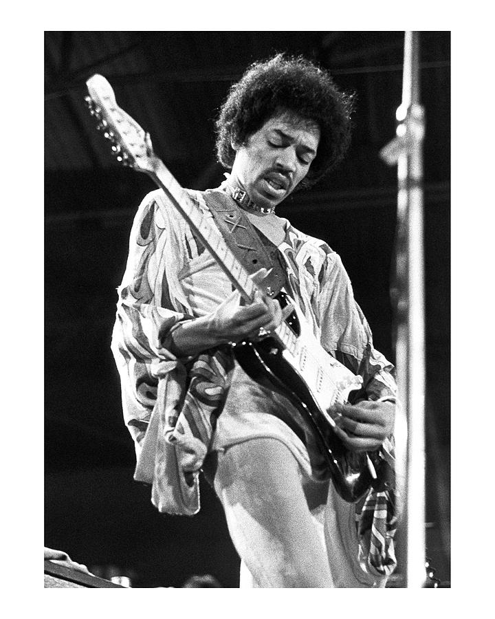 Jimi Hendrix Photograph - Jimi Hendrix Isle Of Wight 1970 Limited Edition by Chris Walter