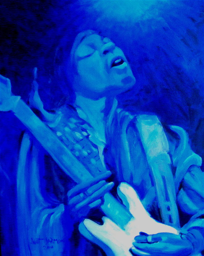 Jimi Hendrix Painting by Jeanette Jarmon